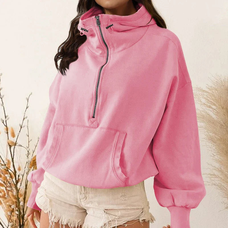 Comfortable Women's Casual Hooded Sweatshirt