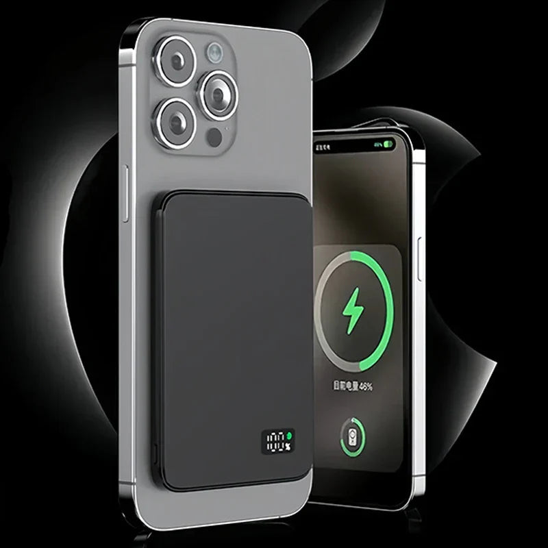 Thin Portable Wireless Charging Power Bank