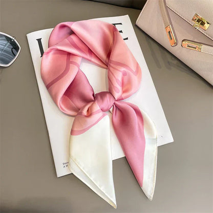 Soft Plaid Scarf for Women Neck Hair Accessory