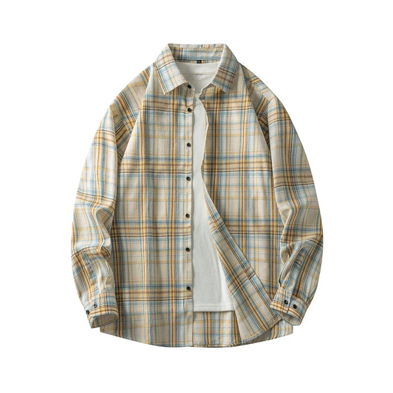Comfortable Plaid Flannel Shirt - Cozy Cotton Long Sleeve