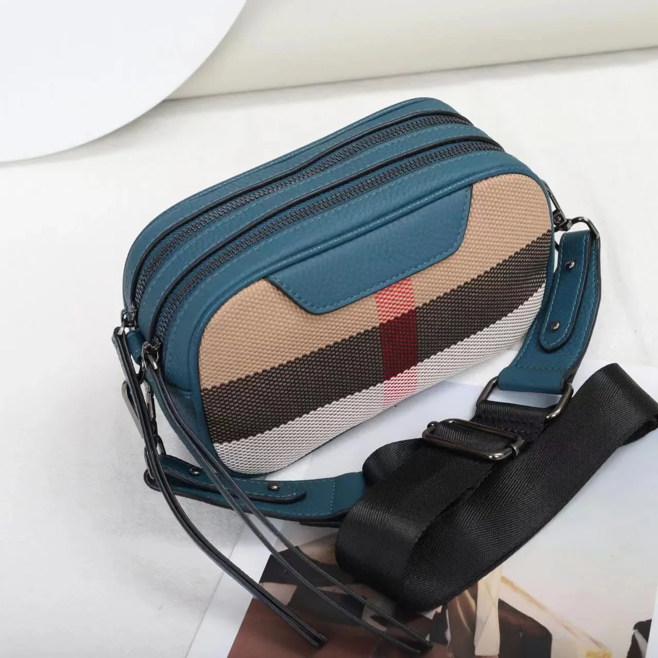 Real Leather Small Cross Body Handbags Women
