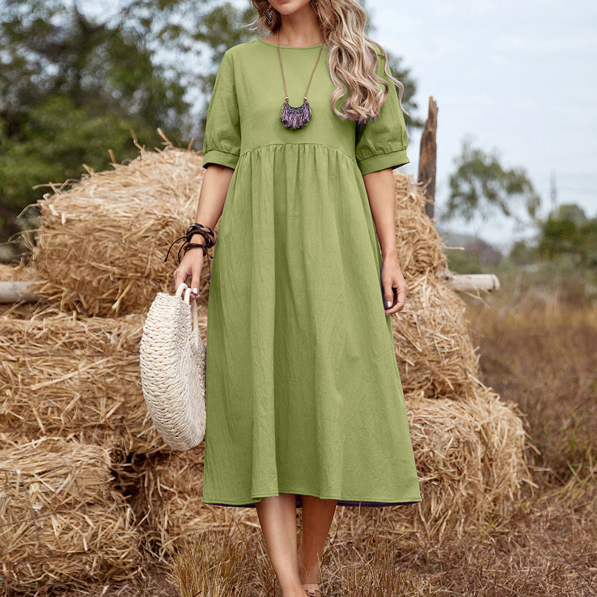 Comfortable Women's Sunny Midi Dress