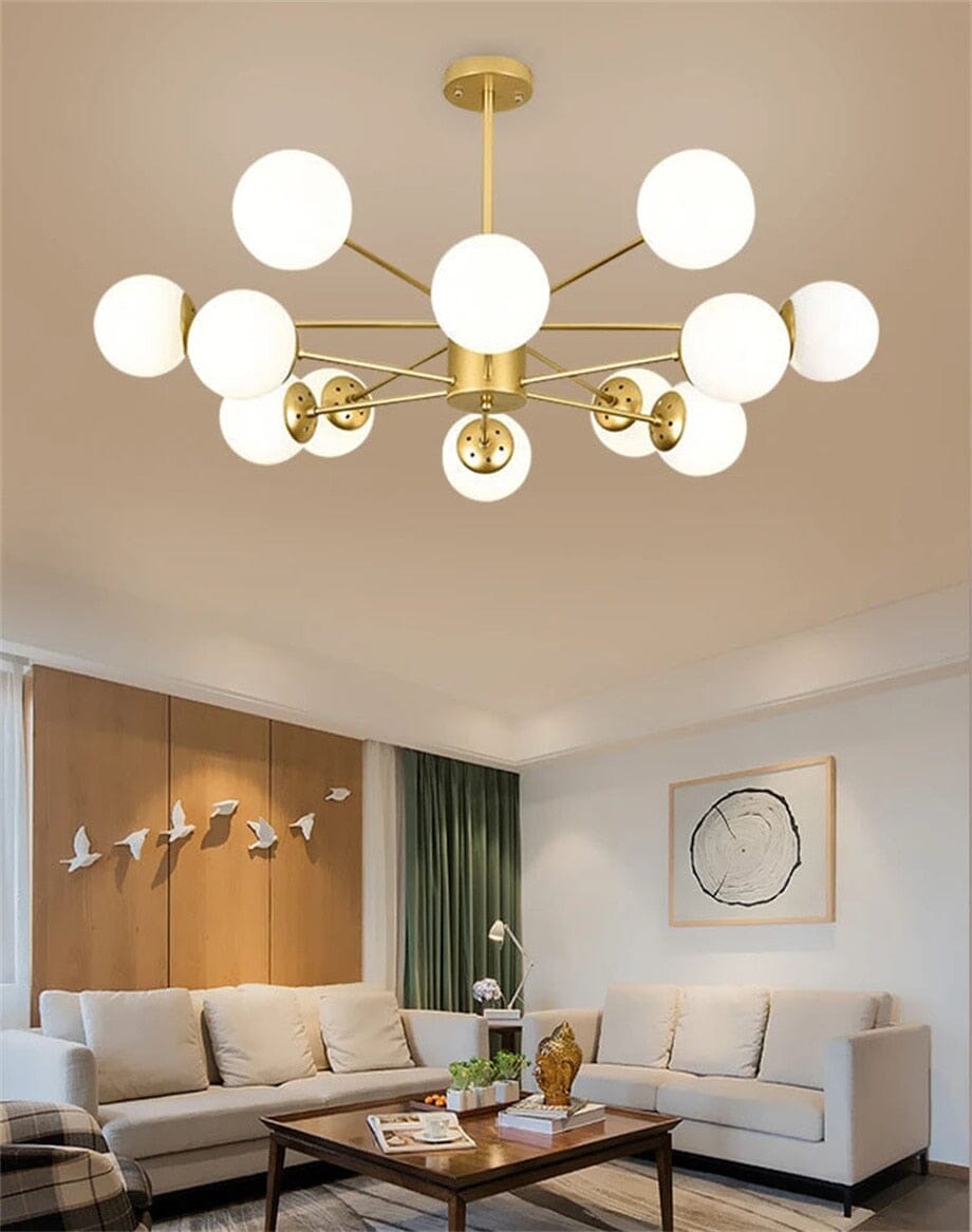 Sparkling Glass Globe Chandelier