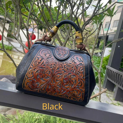 Genuine Leather Vintage Ladies Shoulder Bag