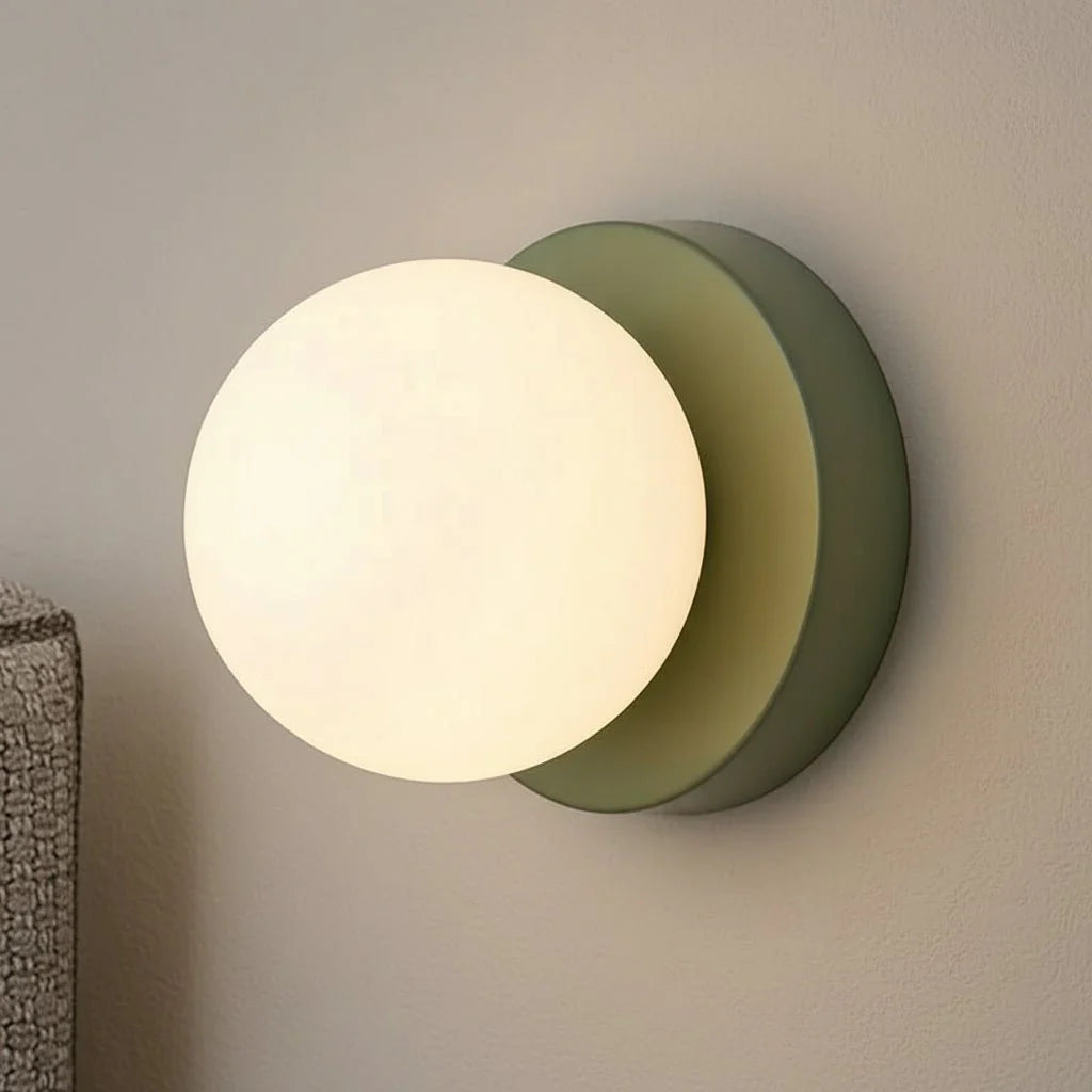 Elegant Glass Indoor Wall Light Fixture