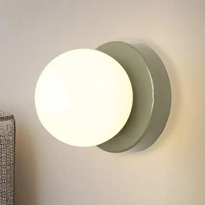 Slim Modern Glass Globe LED Wall Lamp - VogeLuxe