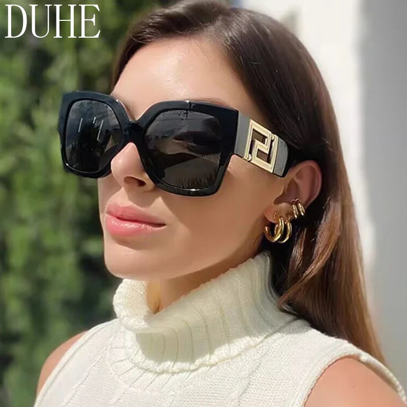 High Fashion Oversized Trendy Sunglasses - VogeLuxe