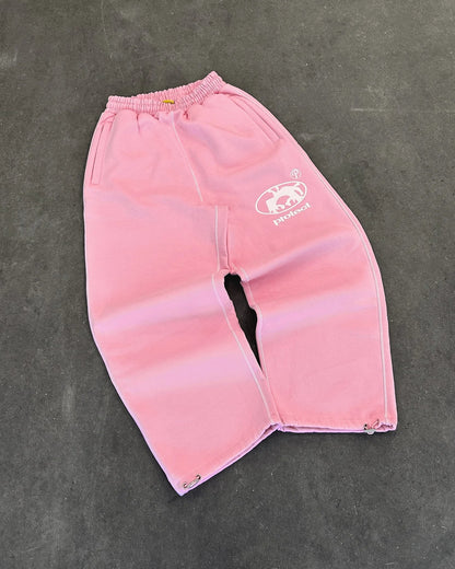 Casual Graphic Embroidered Jogger Pants
