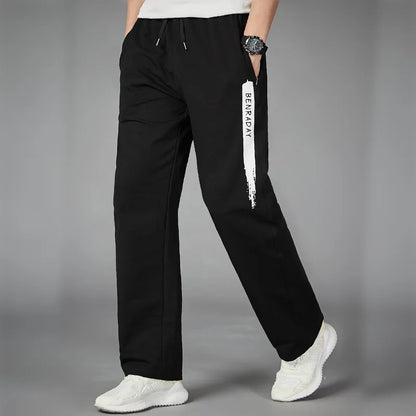 Comfortable Mens Athletic Stripe Jogger Pants