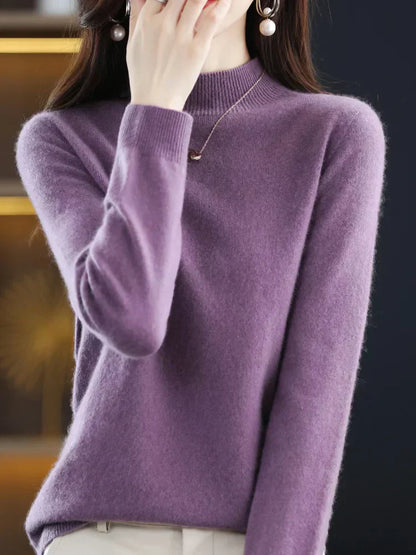 Soft Women's Merino Wool Crew Neck Sweater