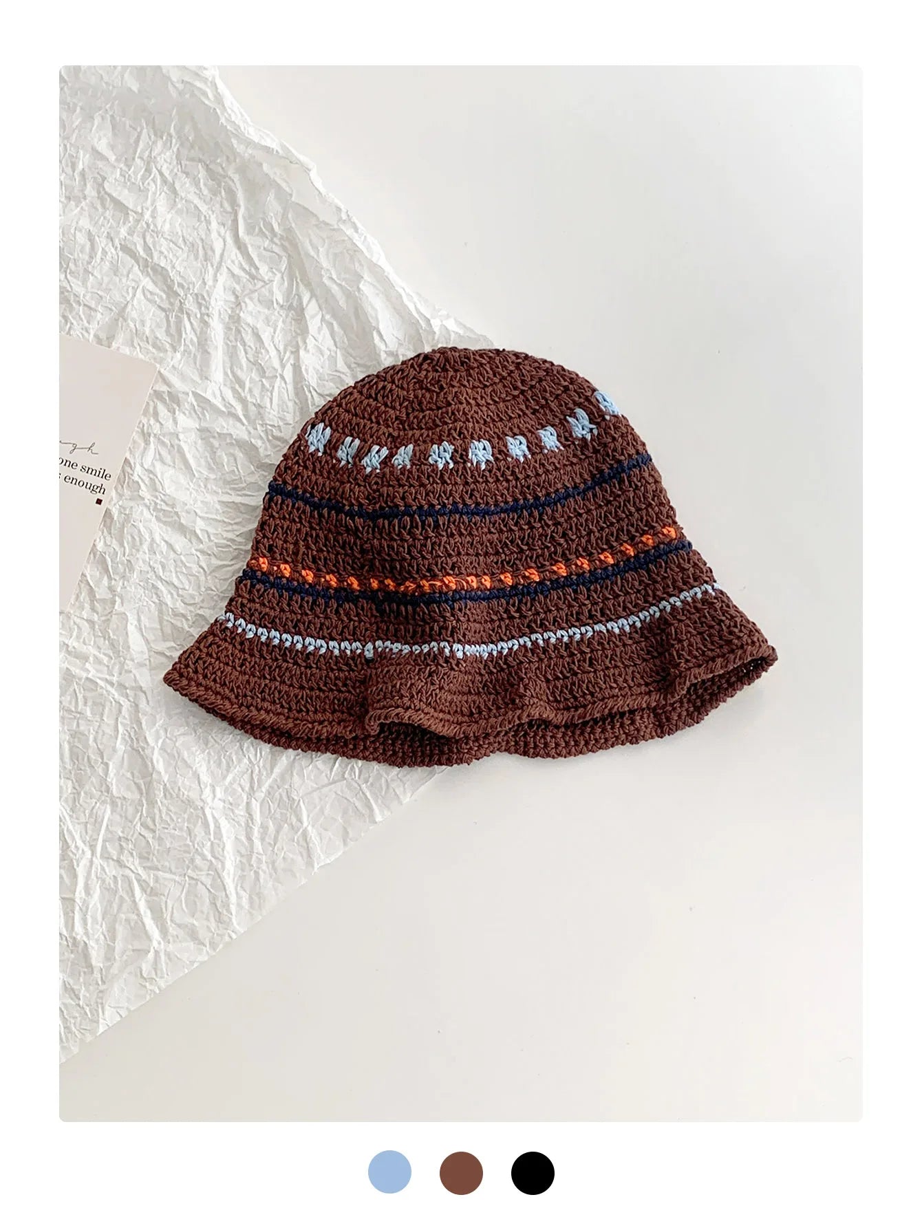 Colorful Striped Winter Fisherman Hat
