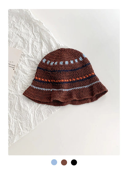 Colorful Striped Winter Fisherman Hat