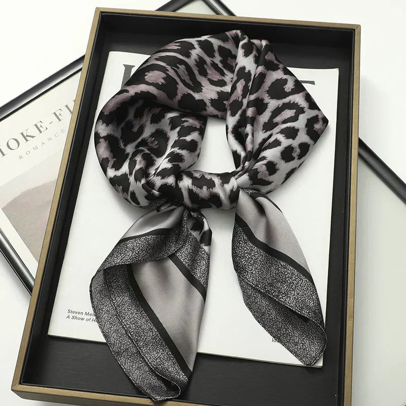Soft Plaid Scarf for Women Neck Hair Accessory