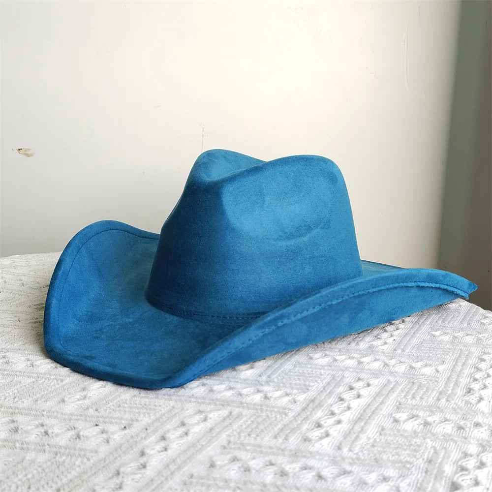 Soft Wide Brim Cowboy Hat Adjustable Size