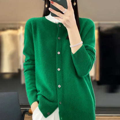 Soft Merino Wool Open Front Cardigan For All Seasons