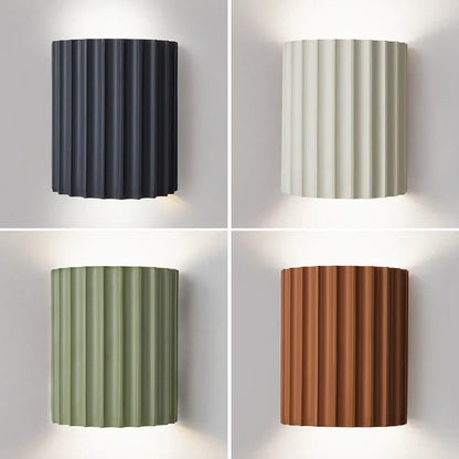 Contemporary White Resin Wall Light - VogeLuxe