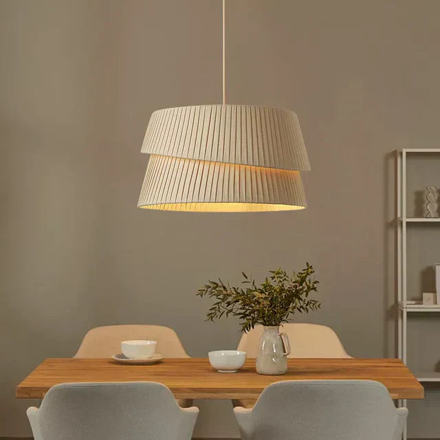 Minimalist Linen Pendant Light - VogeLuxe