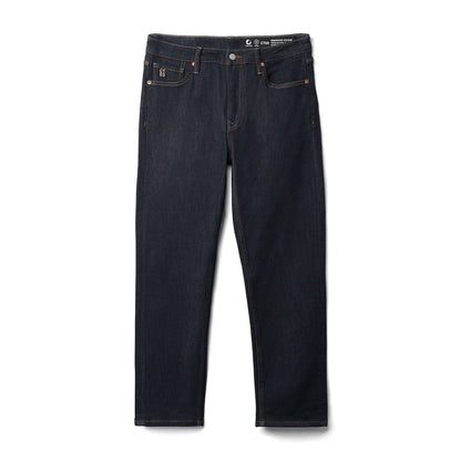 Durable Dark Wash Mens Jeans - Classic Fit Thick Winter Jeans