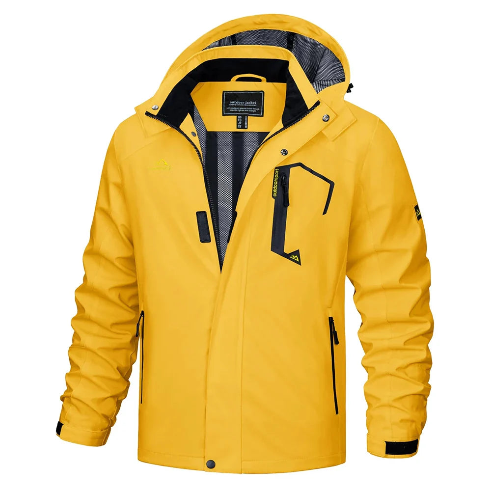 Breathable Water Resistant Men's Windbreaker Coat