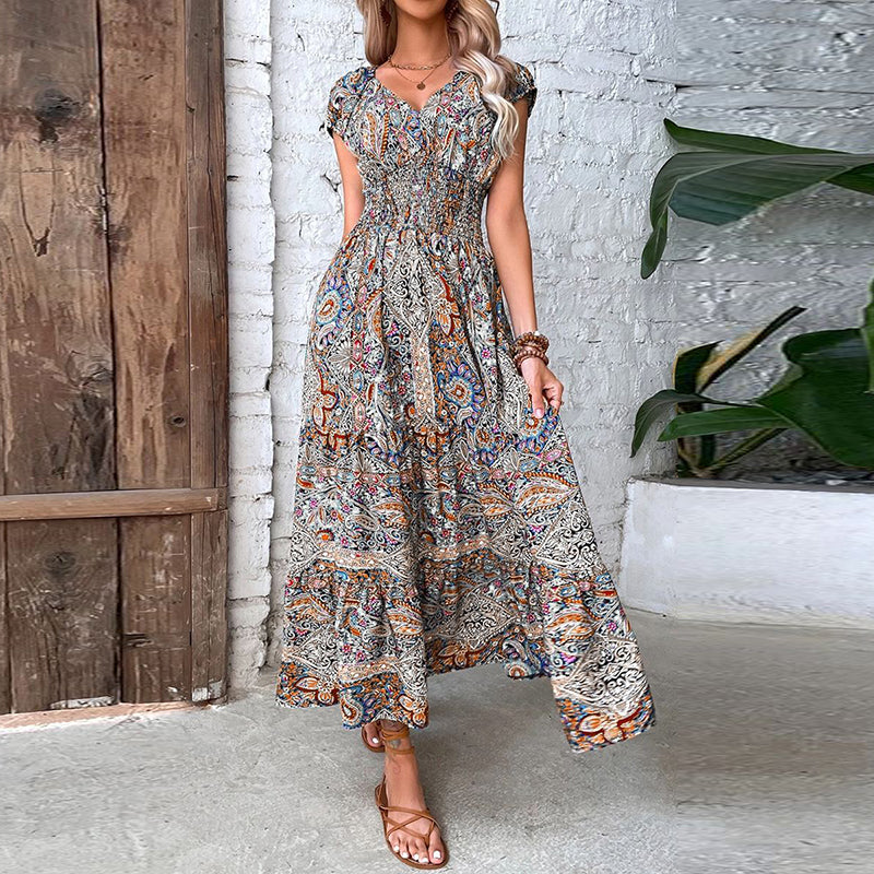 Chic Boho Maxi Sundress for Women