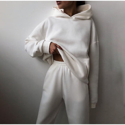 Cozy Women's Casual Sweatpant Hoodie Set