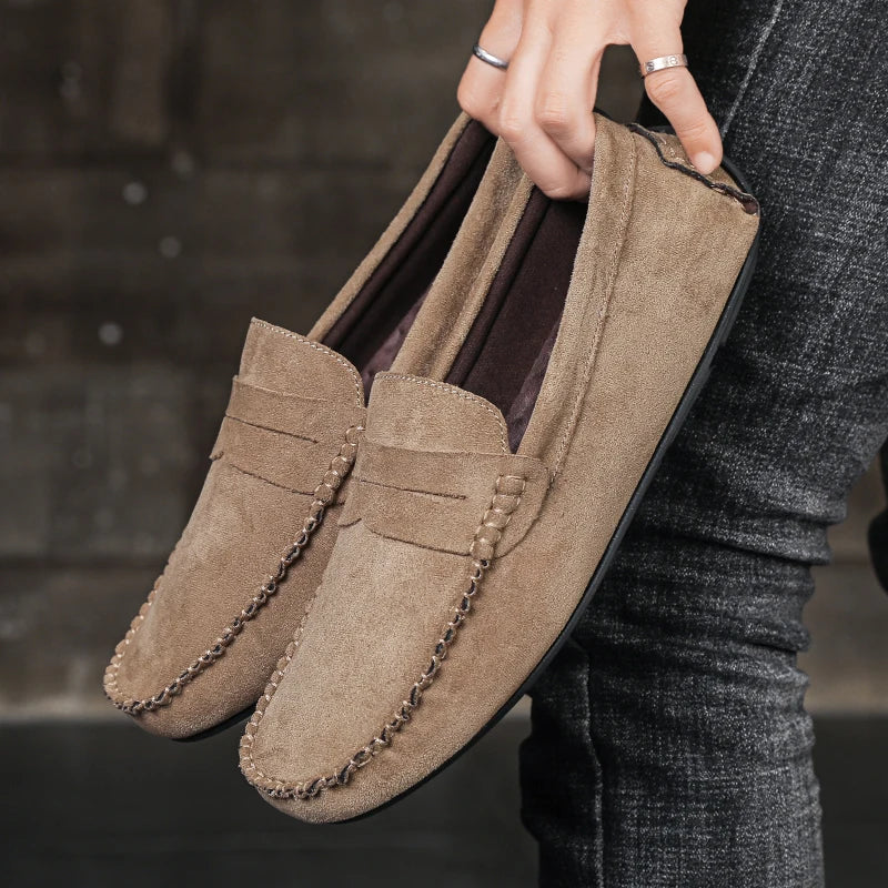 Stylish Leather Men's Slip On Shoes