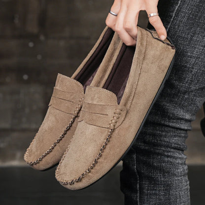 Stylish Leather Men's Slip On Shoes