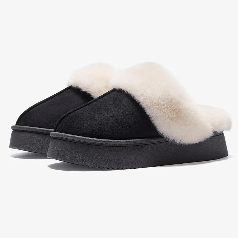Cozy Fleece Women's Slippers - Soft Warm Non Slip Shoes