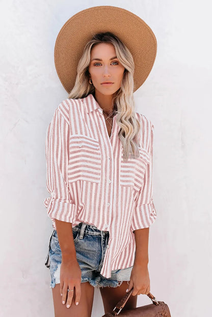 Classic Striped Shirt for Ladies - Elegant Style