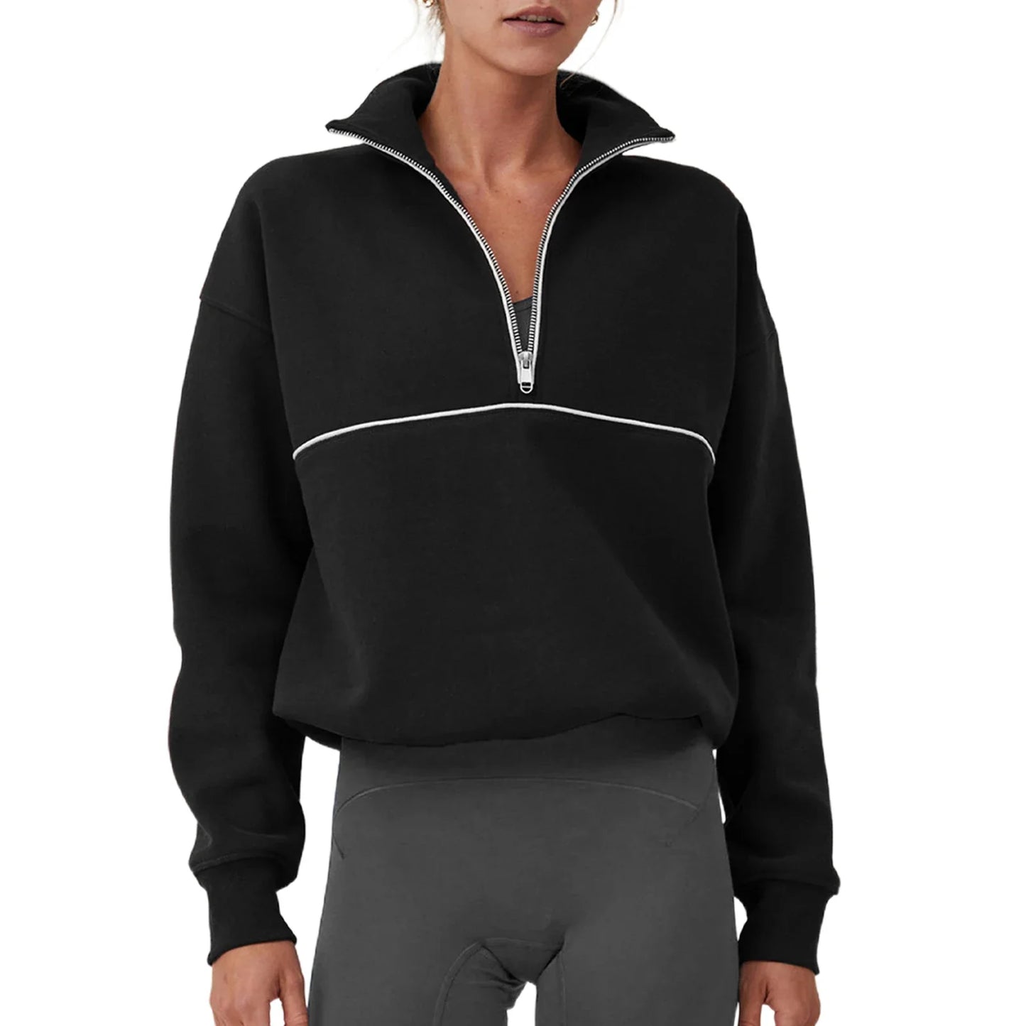 Casual Oversized Long Sleeve Pullover Sweatshirt