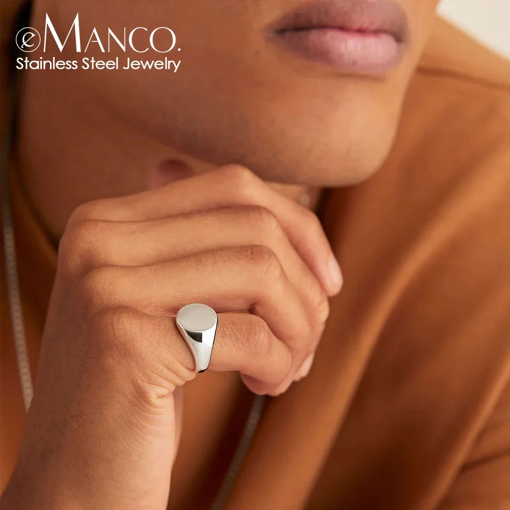 Simple Gold Tone Circular Women's Party Ring - BritishElegance