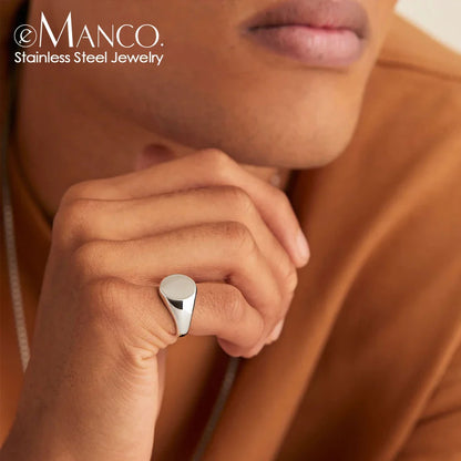 Simple Gold Tone Circular Women's Party Ring - BritishElegance