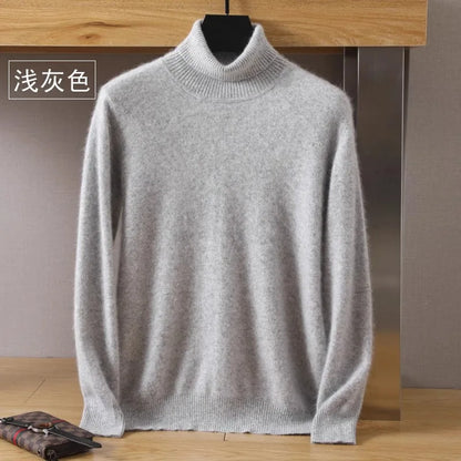 Luxury Soft Men's Cashmere Crew Neck Sweater