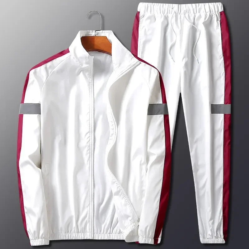 Men's Active Two-Piece Sport Tracksuit Set - VogeLuxe