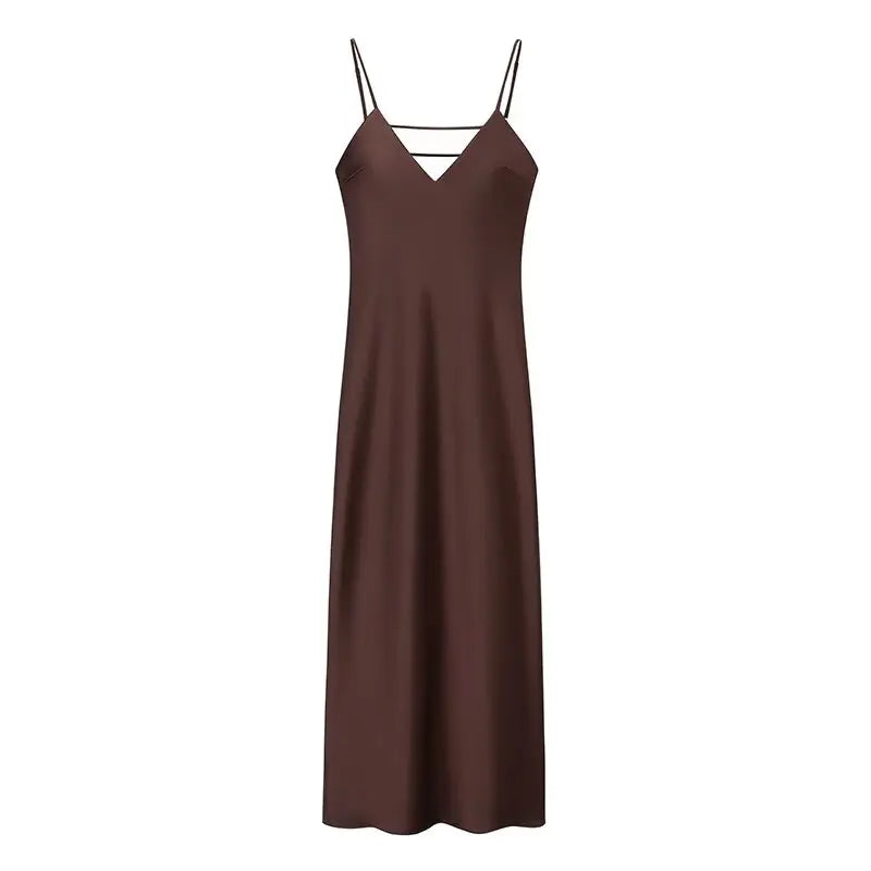 Relaxed Fit V Neck Sundress