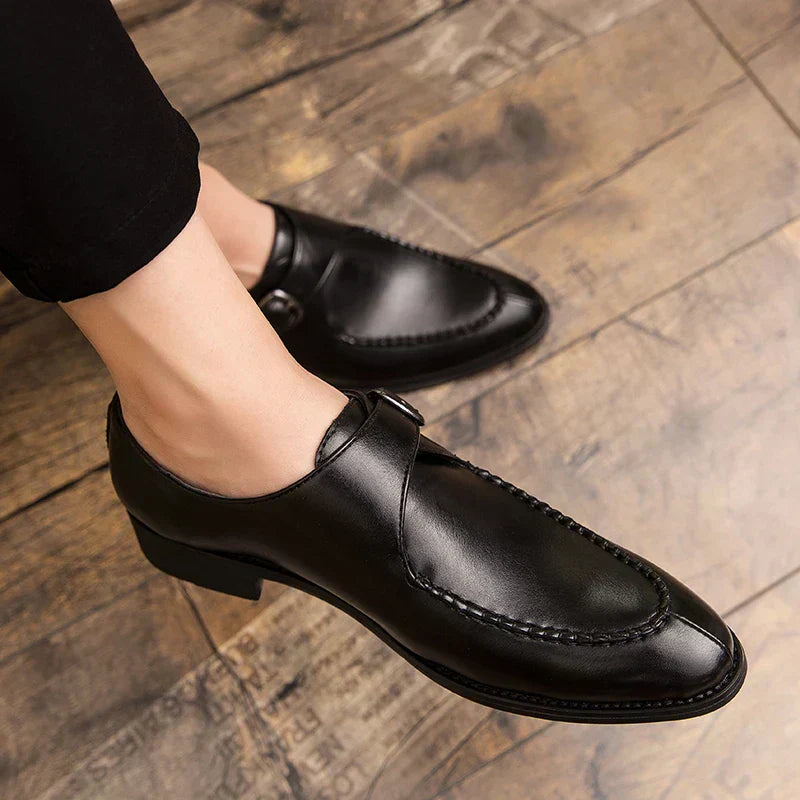 Luxury Men's Genuine Leather Slip On Shoes