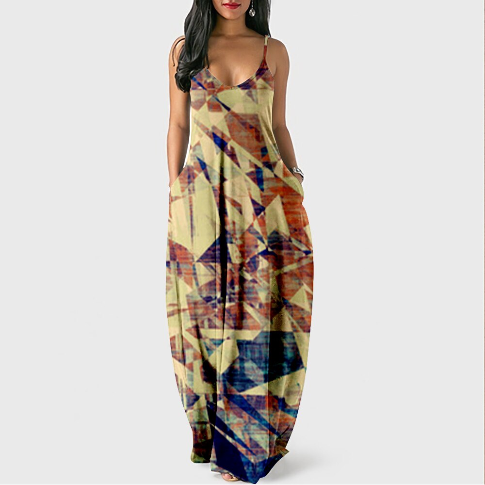 Colorful Lightweight Maxi Dress for Women