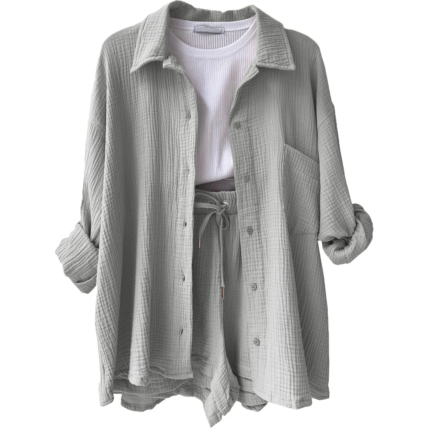 Easy Breezy 2-Piece Summer Muslin Suit Set