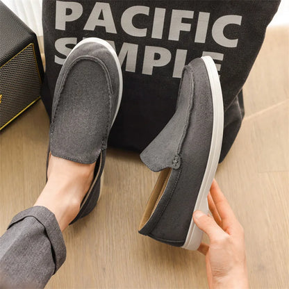 Men's Soft Suede Slip-On Loafers – Comfortable Grip Shoes
