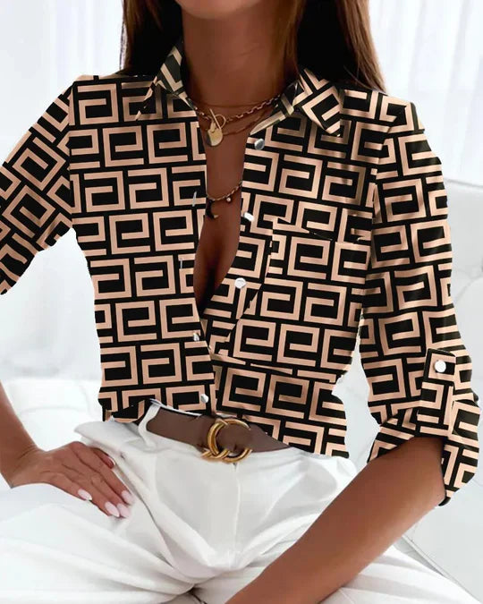 Stylish Summer Striped Women's Blouse