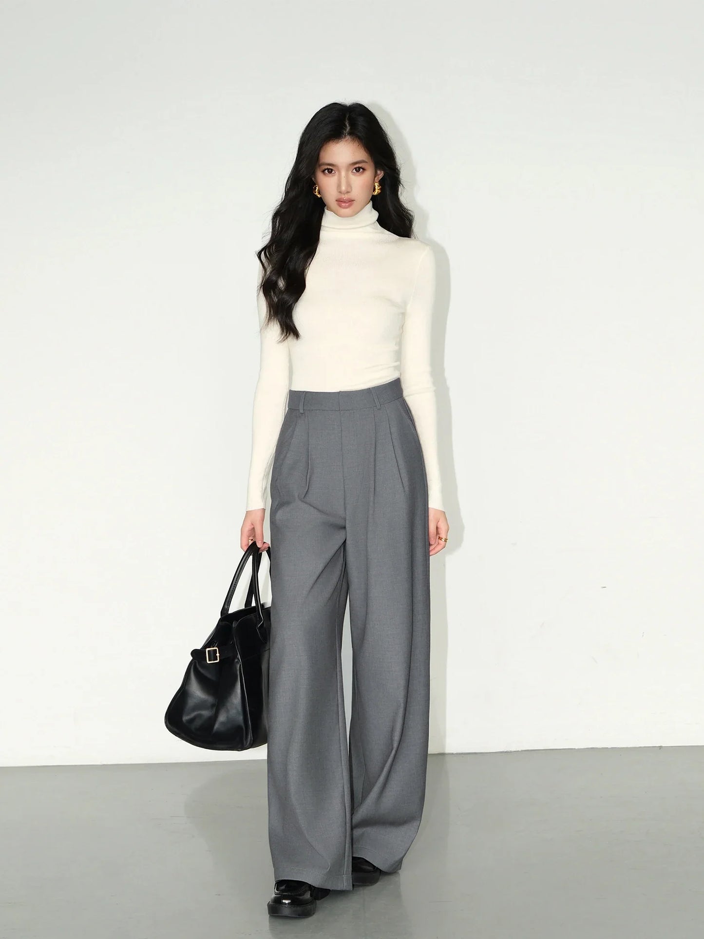 Fashionable Women's Wide Leg Work Pants