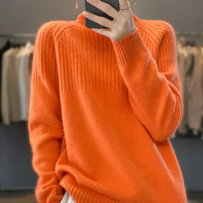 Cozy Women's Soft Wool Turtleneck Sweater