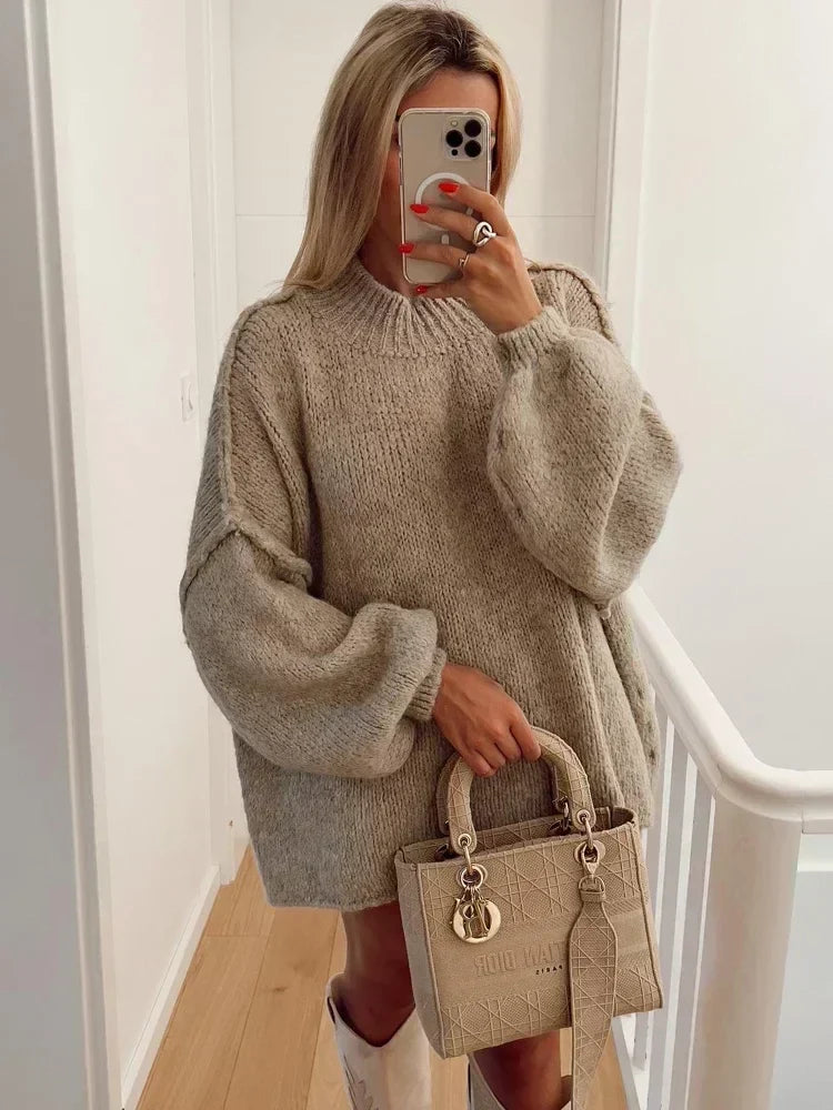 Comfy Women's Long Sweater Dress - VogeLuxe
