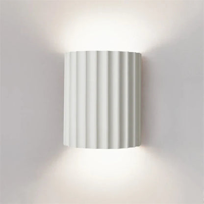 Contemporary White Resin Wall Light