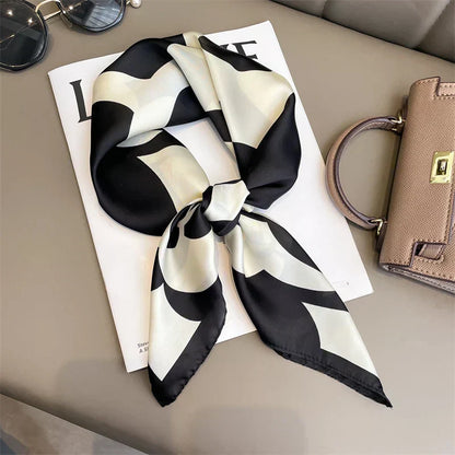 Soft Plaid Scarf for Women Hair and Neck Wear
