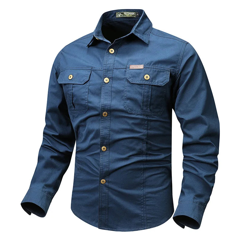 Classic Fit Men's Long Sleeve Casual Shirt