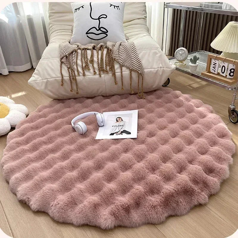 Soft Circular Mat in Scandinavian Design