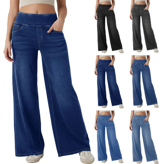 Comfortable High Waist Loose Fit Jeans - VogeLuxe