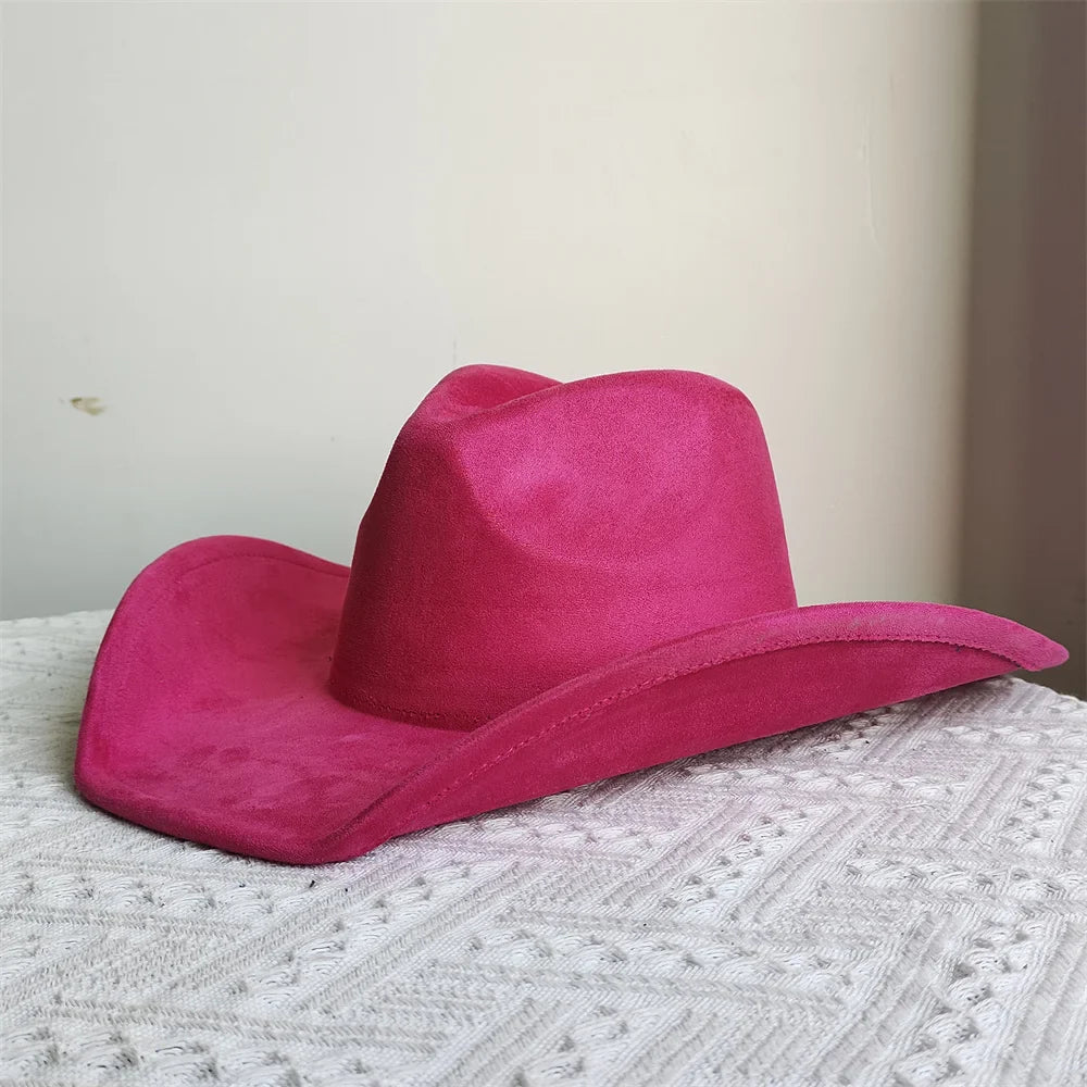 Soft Wide Brim Cowboy Hat Adjustable Size