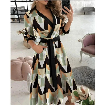 Elegant Women's Wrap Around Dress